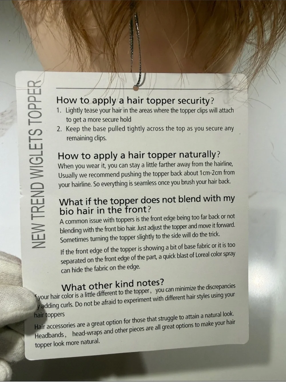 NWT Hair Topper 13” Wavy Center Part, Ombre, Brown HoneyCarmel gold balayage wig